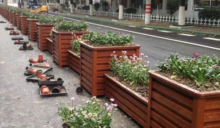 仿木隔离花箱